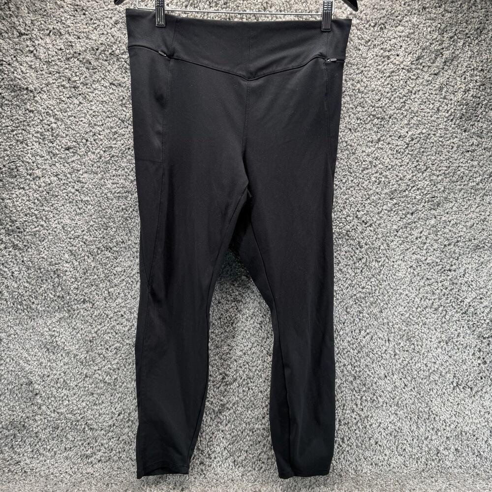 Women’s Danskin Athletic Fitted Leggings Pants Black Size Large Zippered
